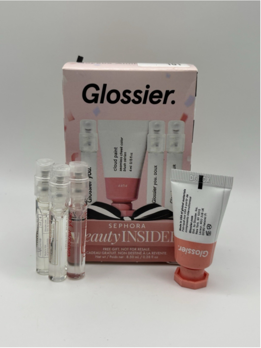 Glossier Cloud Paint Puff You Minis Beauty Insider Set NEW - Picture 2 of 7